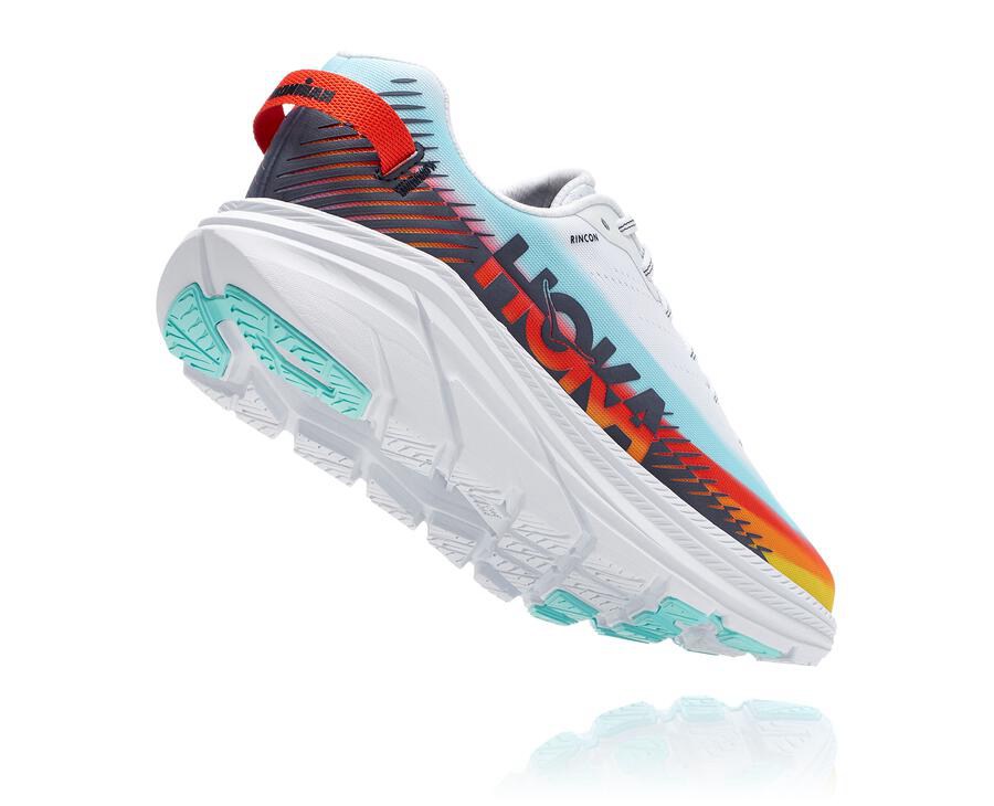 Hoka One One Koşu Ayakkabısı Kadın Beyaz/Mavi - Ironman Rincon 2 - FQ6129358